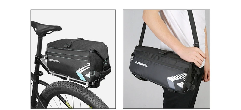 ACEXPNM 6L Waterproof Bike Bag Bicycle Accessories Saddle Bag Cycling Mountain Bike Back Seat Rear Bags Single Shoulder Bag