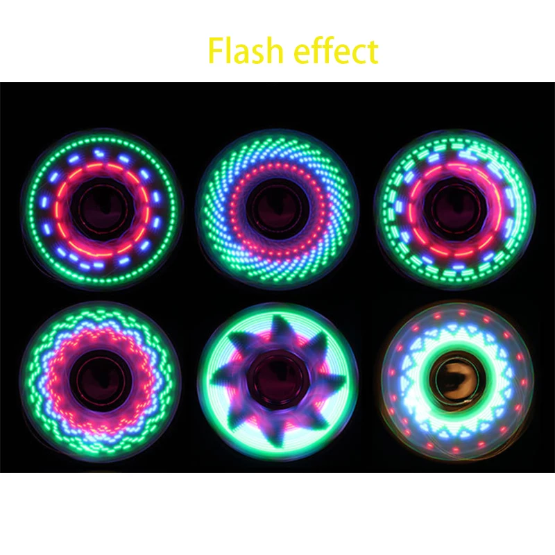 Новый гальванических три листа 18 до 36 Изменить Светодиодный флэш-Непоседа Spinner игрушка Flash декомпрессия гироскопа игрушка