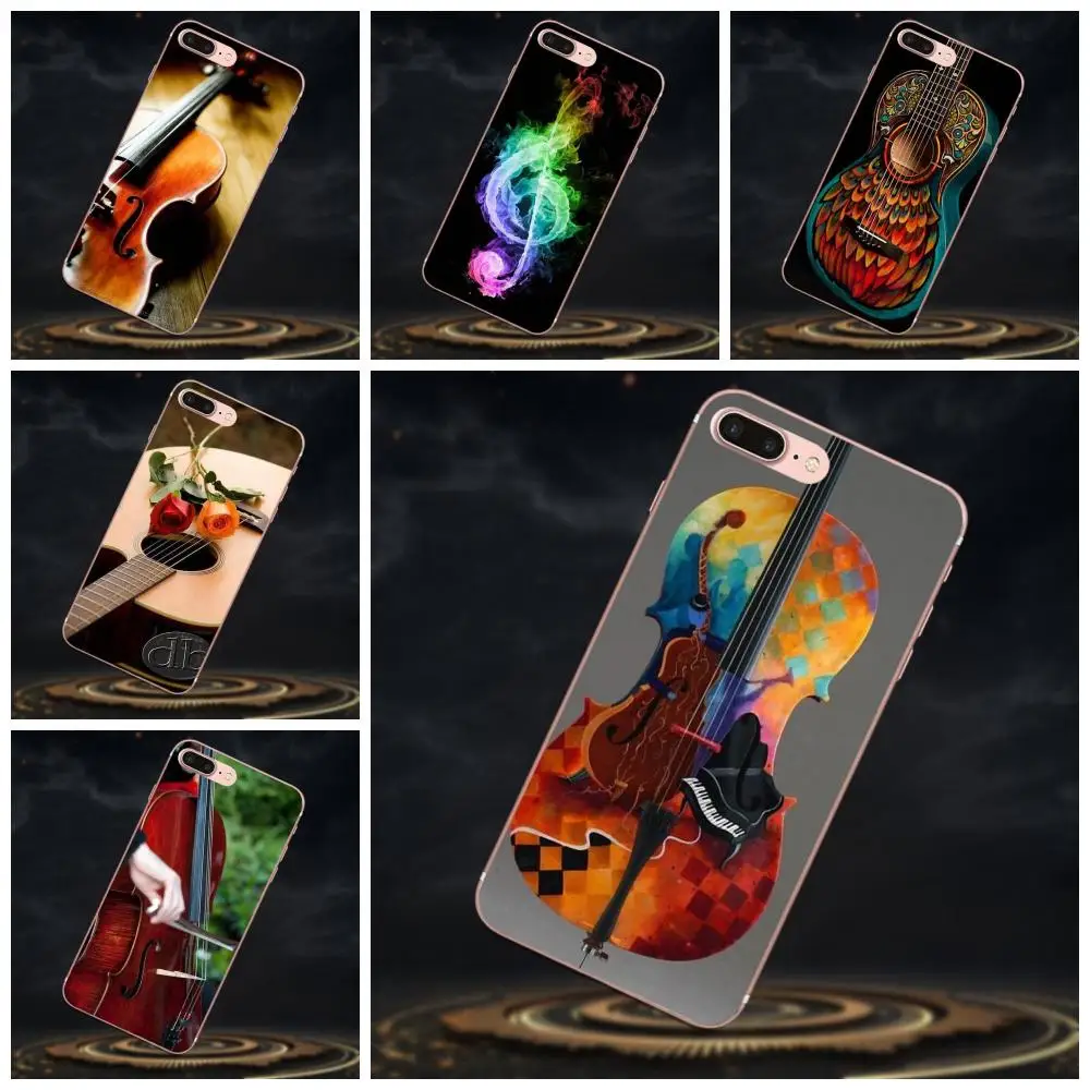 Soft New Style Unique Vivid Violin And Musical For Xiaomi Redmi Note 2 3 3S 4 4A 4X 5 5A 6 6A Pro Plus | Мобильные телефоны и