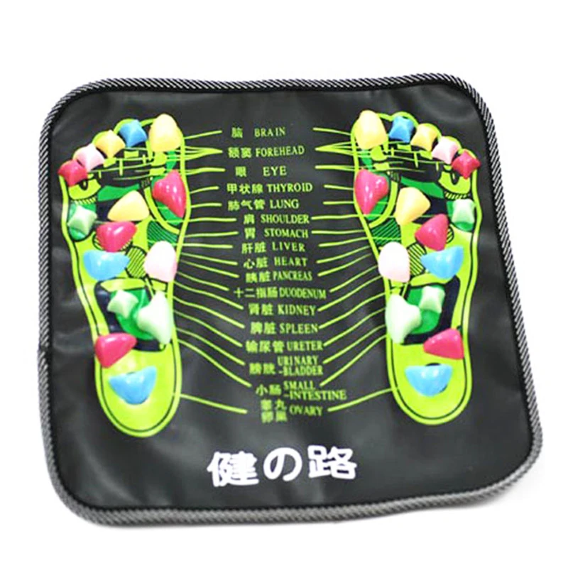 Foot Massage Mat Reflexology Walk Stone Relaxing Pressure Muscle Pain
