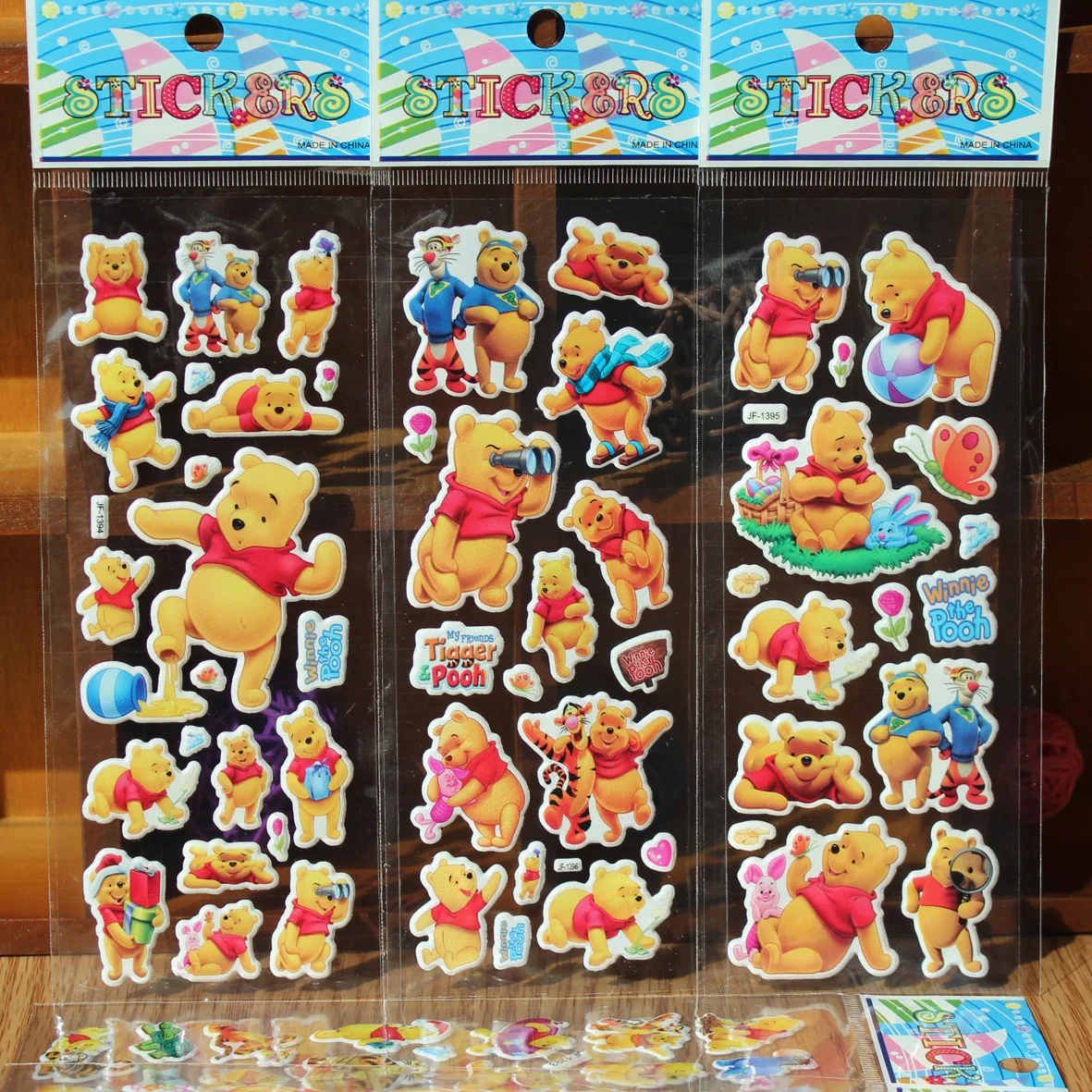 3 шт./лот с милым медведем; 3D Мультяшные наклейки с пузырьками Классические игрушки детские альбом для развития интеллекта Стикеры
