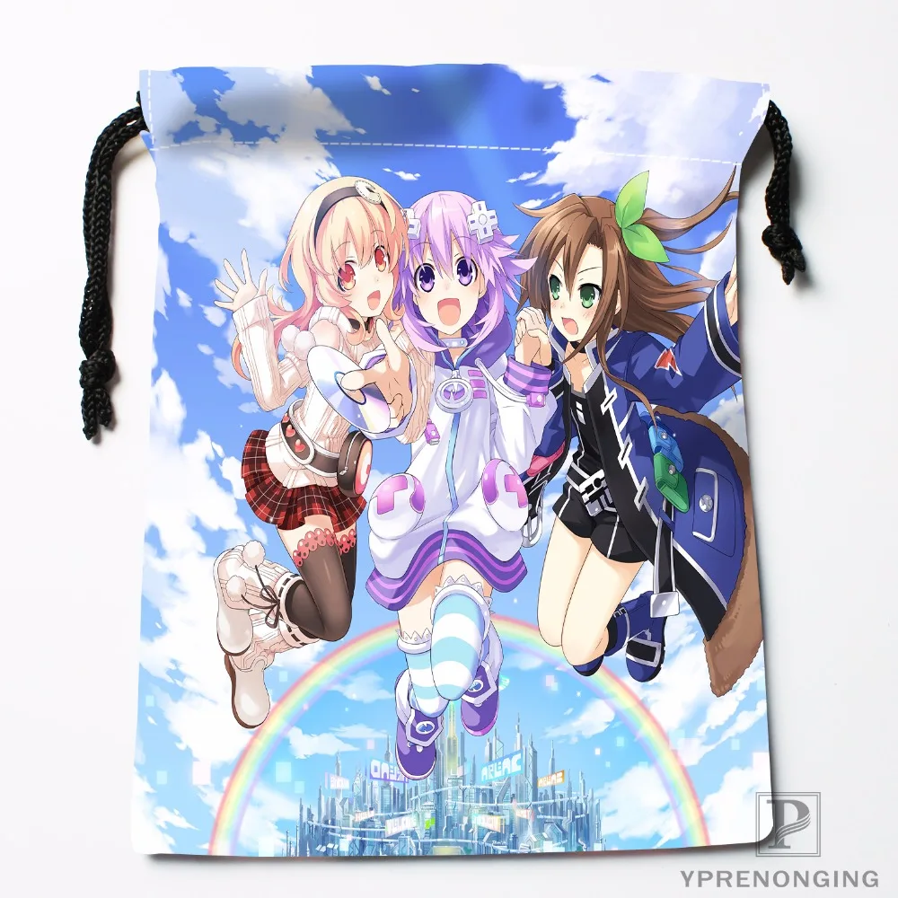 На заказ Choujigen игры Neptun аниме сумки для хранения путешествия мини сумка для плавания, походов, игрушек размер 18x22 см#412-04-14