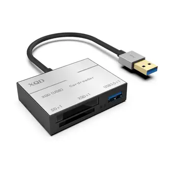 

Super Speed Metal Card Reader Compatible With USB 3.0/2.0 XQD Card Adapter R20
