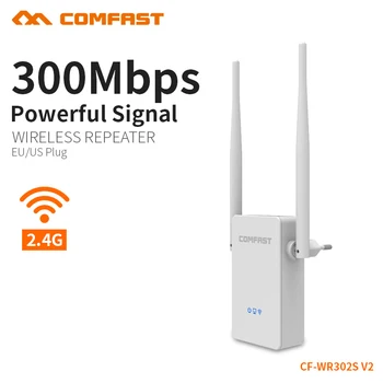 

6PCS COMFAST 300mbps Wireless Wifi Router Repeater 2.4Ghz 802.11n Router With 2*5dbi Antenna Built In Dual Chip EU US Plug