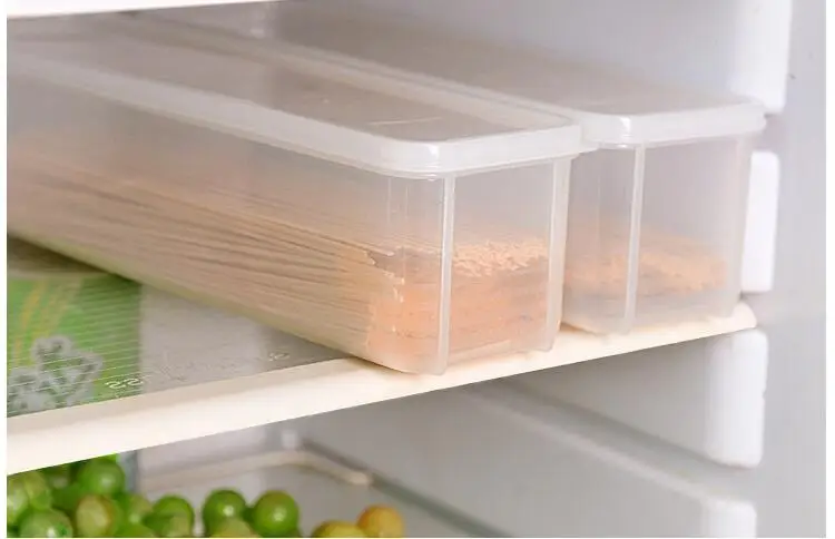 Японская герметичная лапша свежая пластиковая коробка для спагетти кухонная коробка для хранения