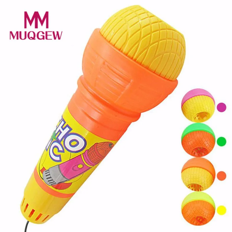 

MUQGEW For Baby Gift Toys Echo Microphone Mic Voice Changer Toy Gift Birthday Present Kids Party Song