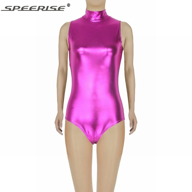 Buy Speerise Women's Shiny Metallic Sleeveless