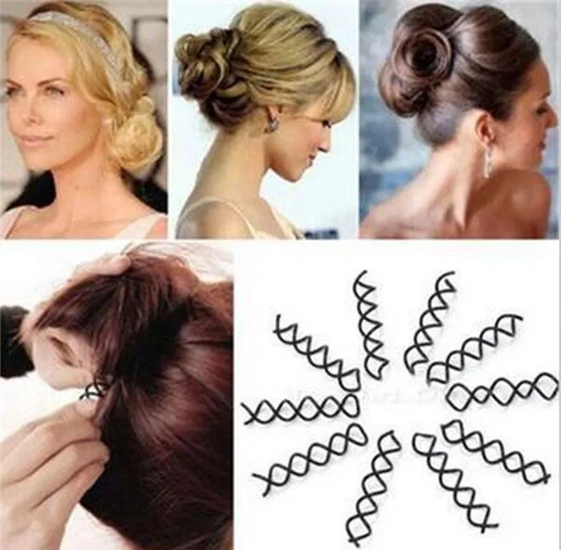 New Hair Accessories Women Spiral Spin Screw Bobby Pin Hair Clip Ladies Twist Ba