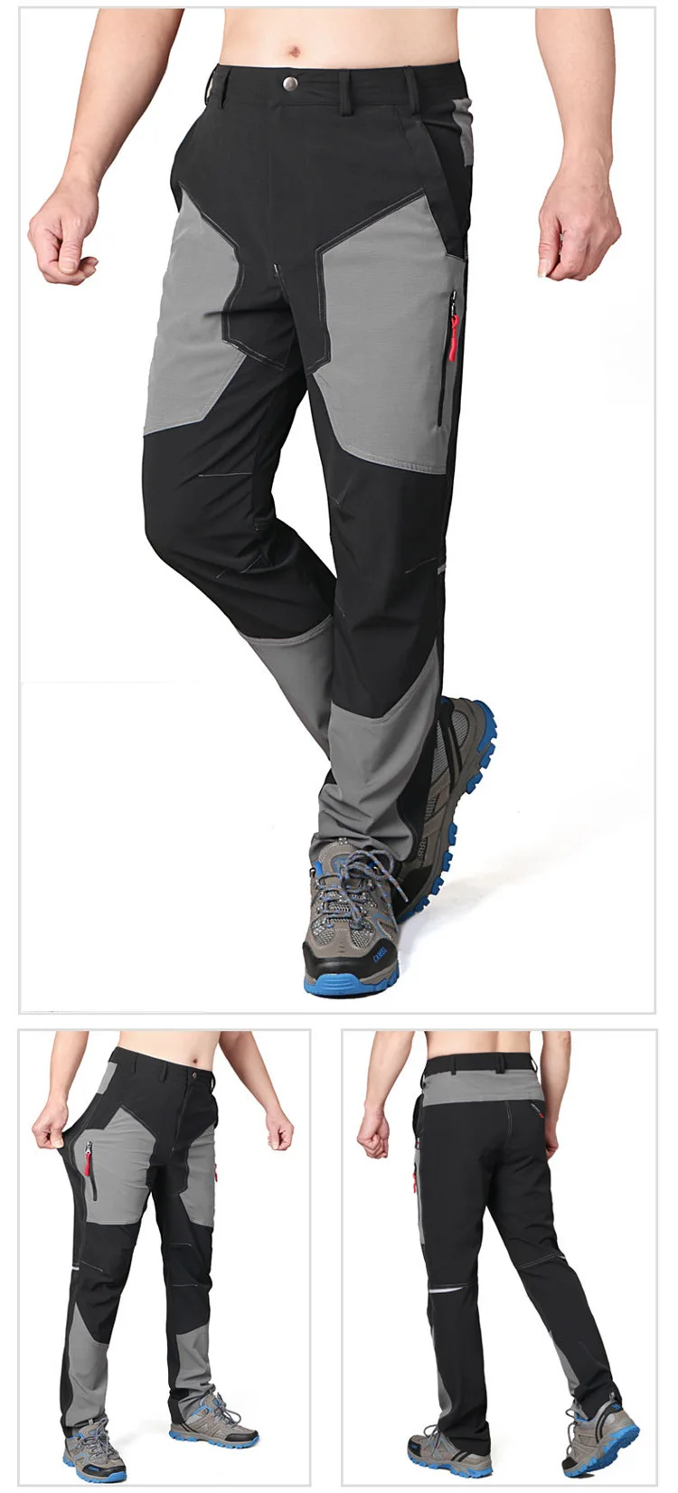 Verão dos Homens Calças à Prova Respirável ao ar Viagem de Acampamento Mountainskin Esportes Caminhadas Dwaterproof Água Livre Trekking Pesca Calças Táticas Va259 6 High Quality Esporte e Lazer