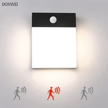 18 Вт светодиодный настенный светильник Открытый водонепроницаемый IP65 радар Датчик движения крыльцо настенный светильник домашний бра декоративная подсветка для дома лампа