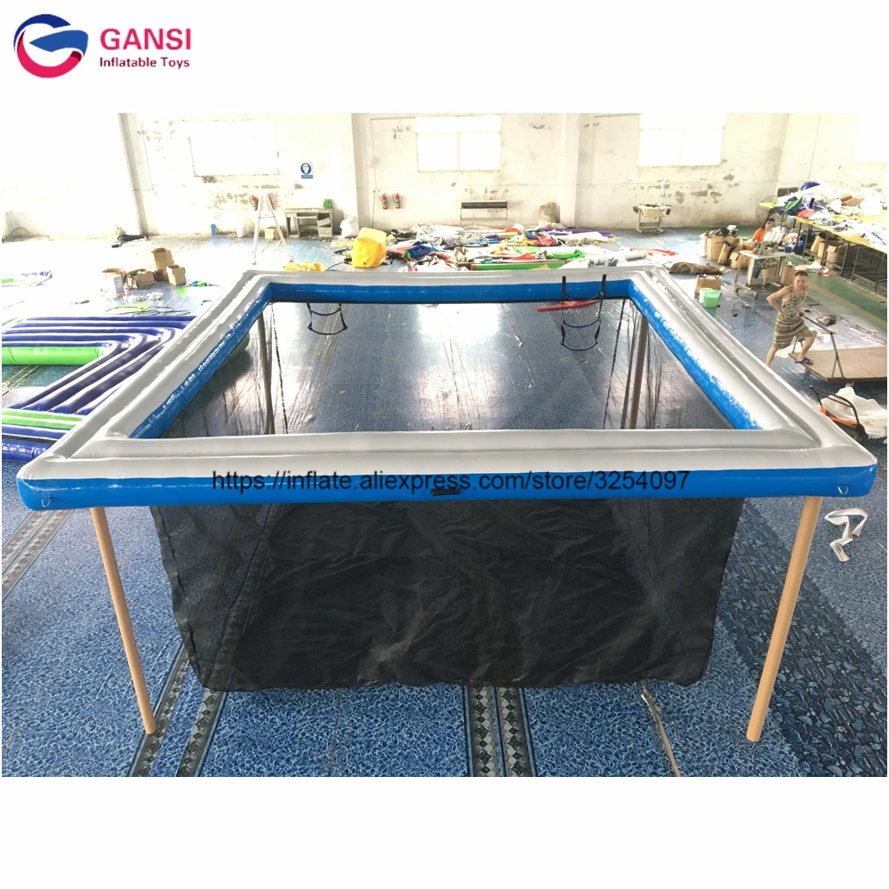 

Swimming Pool 4X3x3m Inflatable Sea Pvc Pool,Jellyfish Protection Floating Inflatable Water Pool For Yacht Boats