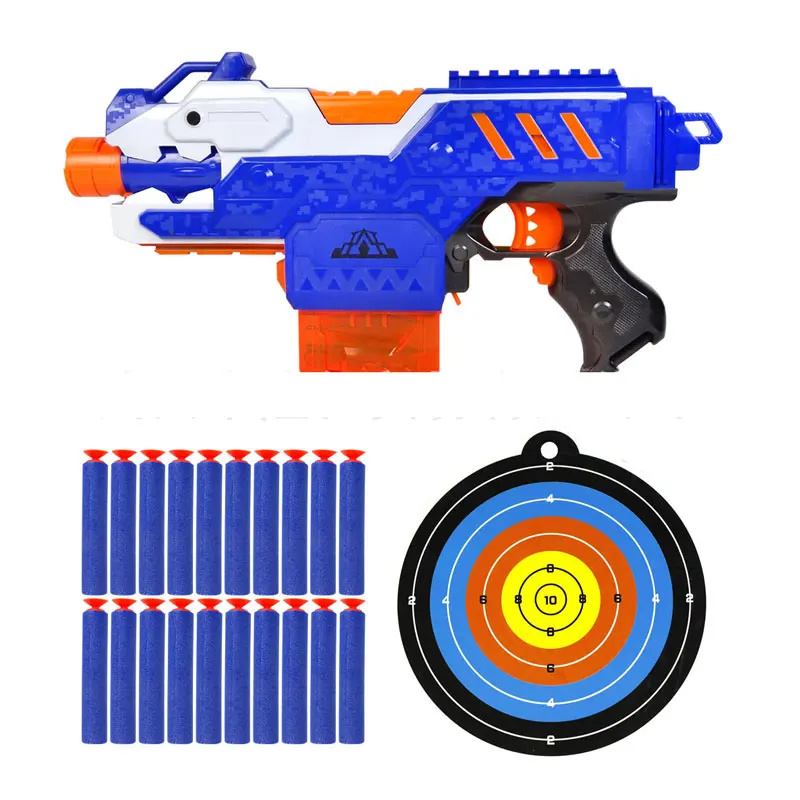

Sniper Rifle Continuous Gun Soft Bullet Toy Gun 20 Bullets 1 Target Electric Gun Toy Christmas Birthday Gift Toy For Child