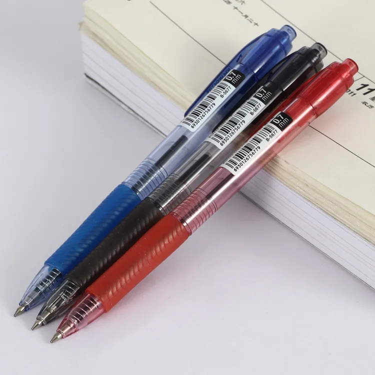 3PCS Three color office ball pen 5677 gold ball point pen wholesale