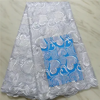 

African Lace Fabric High Quality French Tulle lace fabric 2019 Best Nigerian Lace Fabric For Beads Embroidery Swiss voile lace