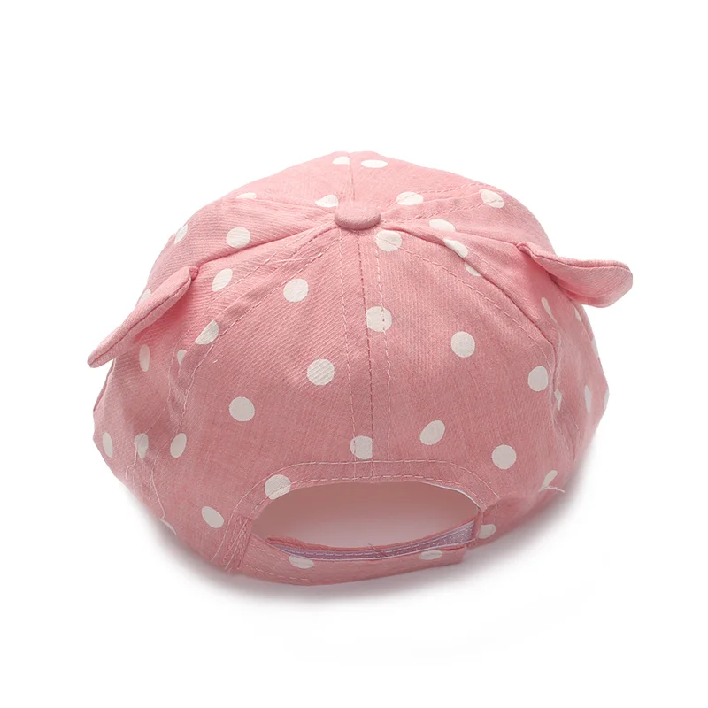 Dot Baby Caps New Girl Boys Cap Summer Hats For Boy Infant Sun Hat With Ear 2017 Sunscreen Baby Girl Hat Spring Baby Accessories (10)