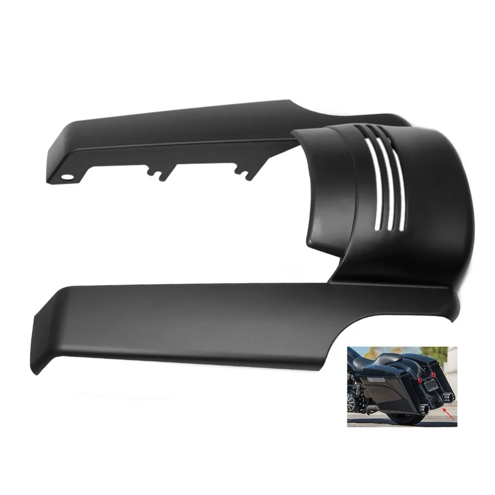 

Retro Cafe Racer Rear Fender Lengthen Bag Filler Motorcycle Splash Mudguard Mask Fit For Harley Touring Bobber Chopper