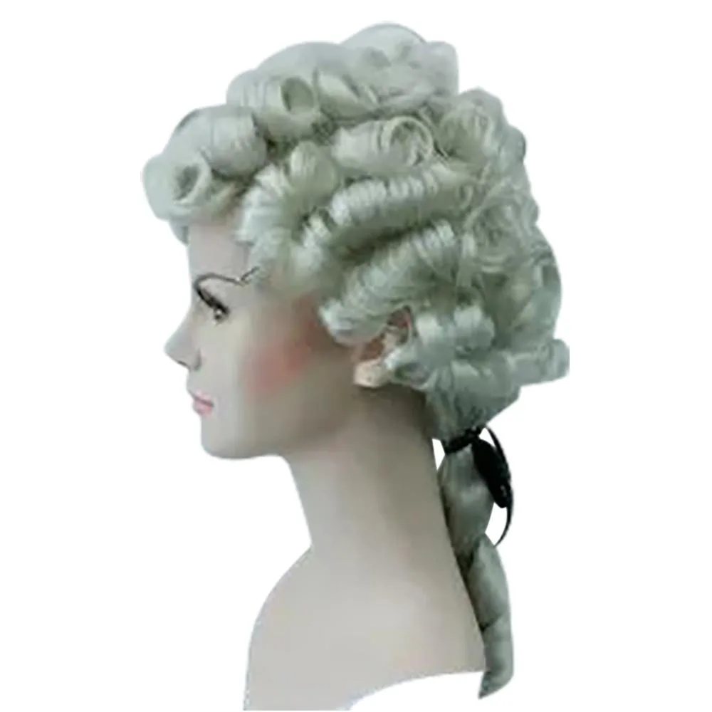 Парик герцога 18 века, высокое качество, ретро аристократ, судья, ролевые игры, кудрявый конский хвост, парик в колонии, карнавальный костюм перука