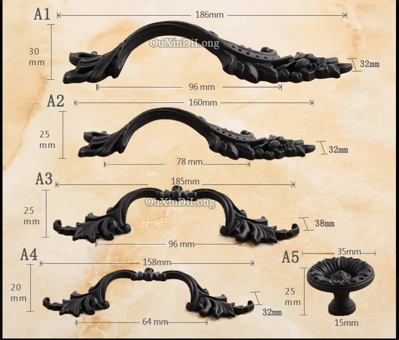 Разработанный 5 пар или 10 шт европейские антикварные кухонные дверные ручки, ручки для шкафа, ящика, шкаф, шарообразные ручки шкафов ручки и