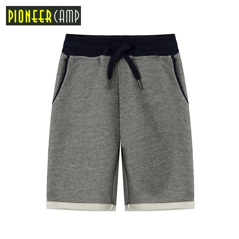 

Pioneer Camp Brand Summer Boys Shorts High Quality 4-14Y Kids Casual Shorts Fashion Soild Print Shorts Children Clothing
