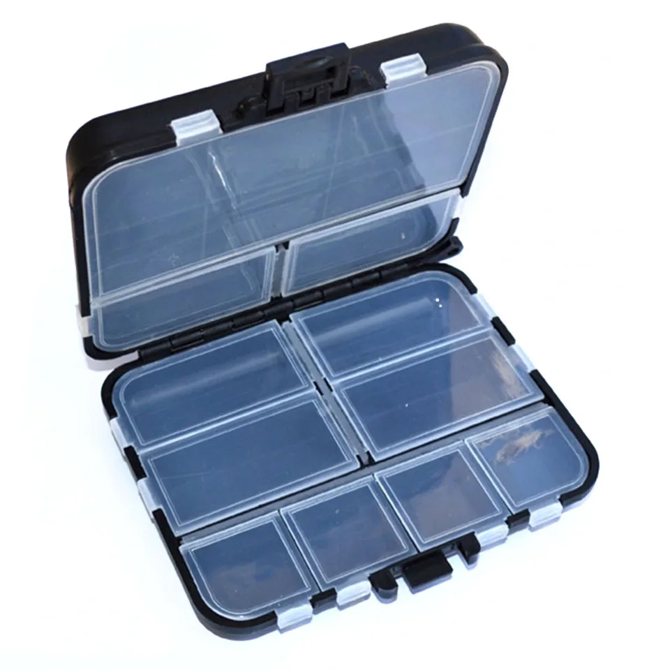 

Fishing Tackle Box Fly Fishing Box Spinner Bait Minnow Popper 16Compartments Fishing Accessories