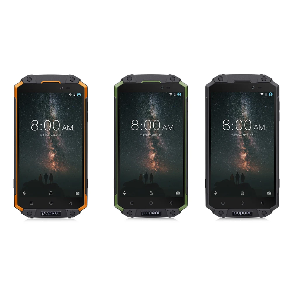 Poptel P9000 MAX 9000 мАч 4G смартфон 5 &quotAndroid 7 0 MTK6750V 4 Гб + 64 IP68 водонепроницаемый