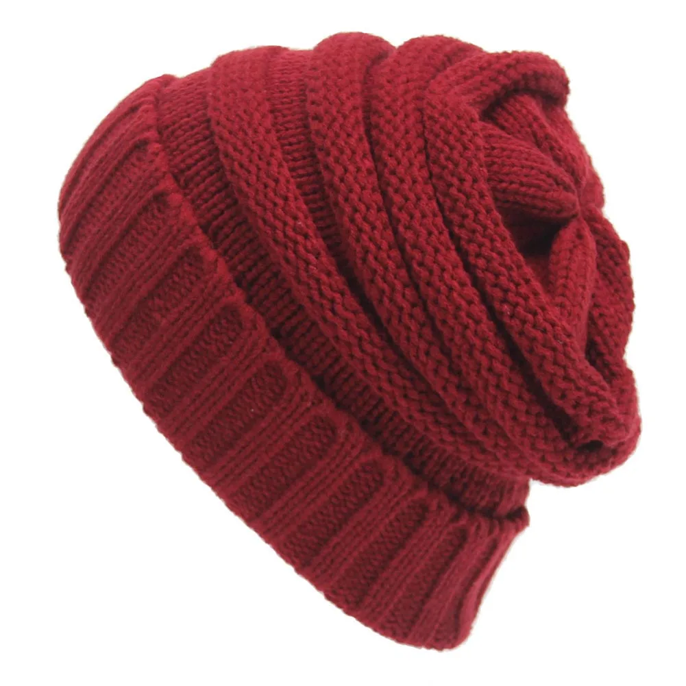 

Fashion Women Autumn Winter Hat Solid Color Knitted Pom Poms Cap Knitting Hat Keep Warm Beanies Ladies Girls Crochet Hats BH