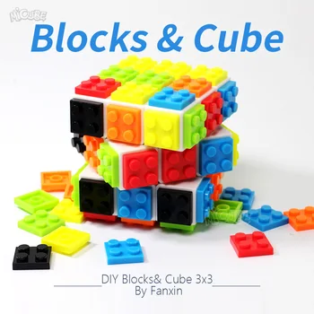 

FanXin 3x3 Magic Cube 3x3x3 Cubo MagicoSquare Block Cube Puzzle building blocks Toy for Brain Training