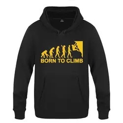 Born To Climb Эволюция толстовки с принтом для мужчин флис пуловер длинными рукавами Толстовка зима спортивный костюм пальто капюшоном Moletom