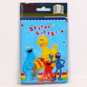 

Cartoon Style 2D Passport Holder PVC Passport Cover Case For Travel,14*9.6cm Card & ID Holders Mini Order 1pcs-Sesame Street