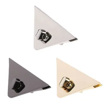 

DIY Triangle Shape Clasp Turn Lock Twist Locks for Handbag Shoulder Crossbody Bag Purse Metal Accessories