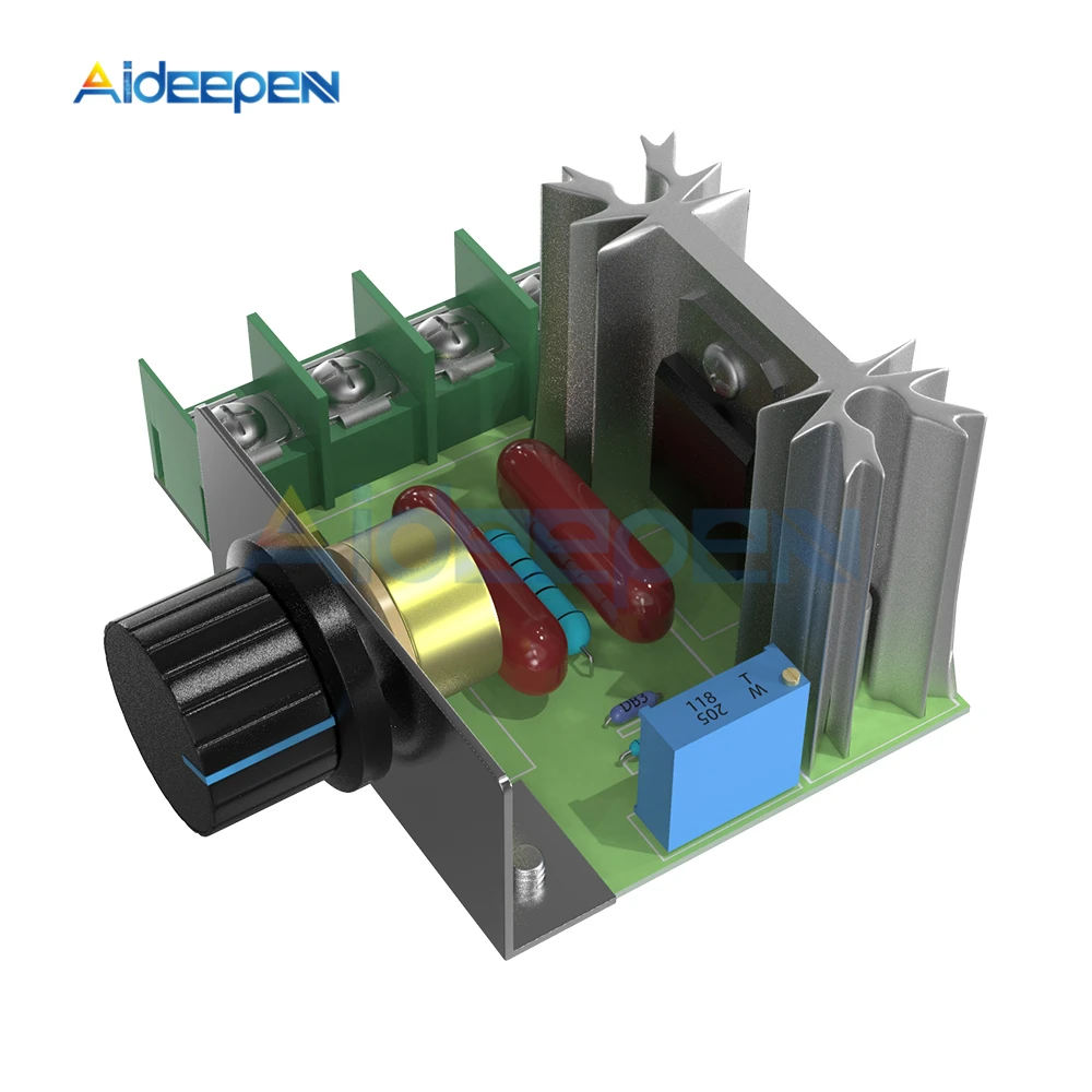 AC 220 В 2000 Вт SCR регулятор скорости регулятор напряжения диммеры термостат контроллер двигателя умная электроника