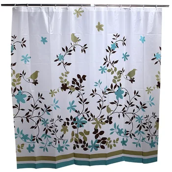 

Fashion air coffee tree PEVA shower curtain waterproof mold insulation shower curtain hotel dedicated bathroom shower curtain