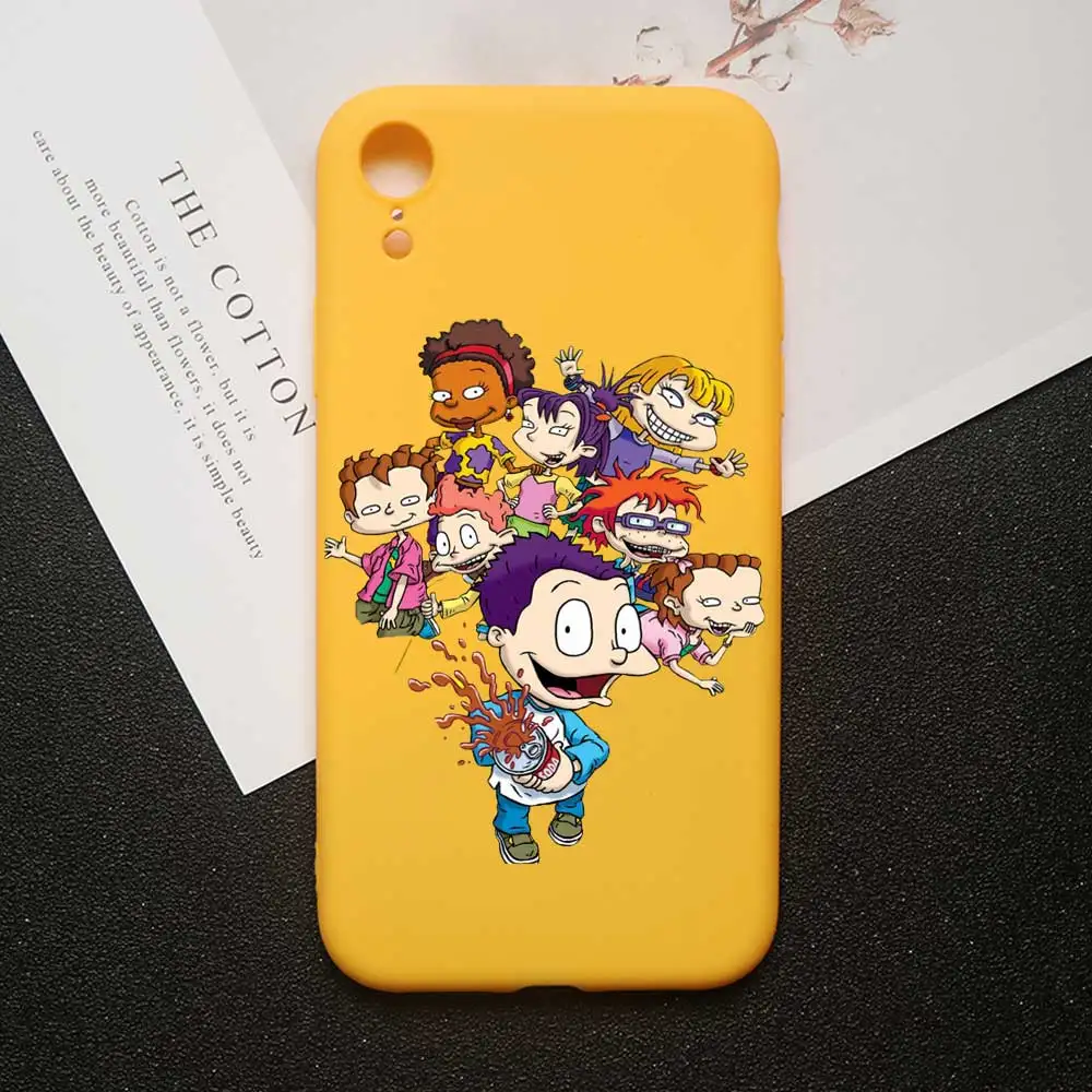 Милый чехол для телефона с героями мультфильмов rugrats reptar для iPhone XR 11 pro MAX чехол XS MAX 5 5S 6 6 S 7 8 Plus Мягкий Силиконовый ТПУ - Цвет: TPU A1637-Y