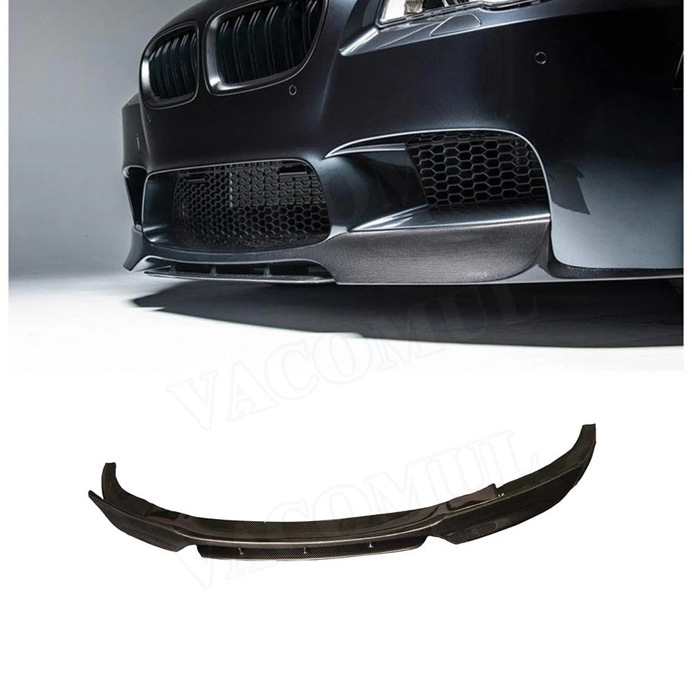 Передний спойлер из углеродного волокна для бампера лопата подбородка BMW 5 серии