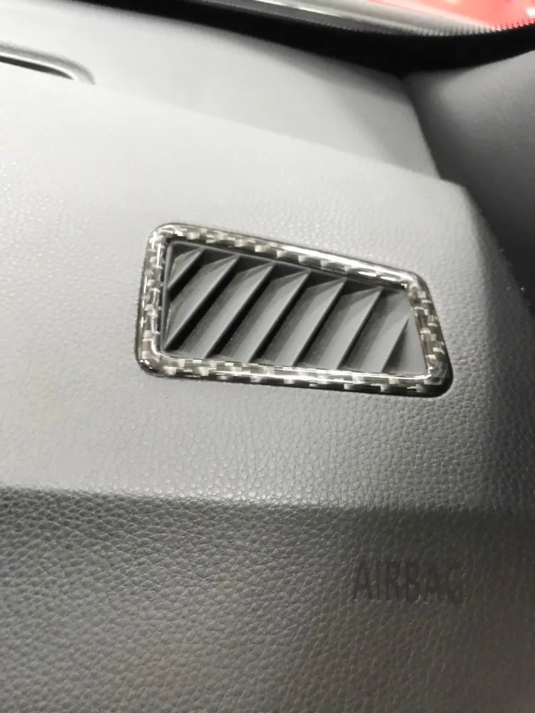 car styling For Bmw E90 E92 E93 3 Series 2005-2012 Carbon Fiber Car AC Outlet Trim Refit Air Outlet Frame Decoration 3D Stickers (2)