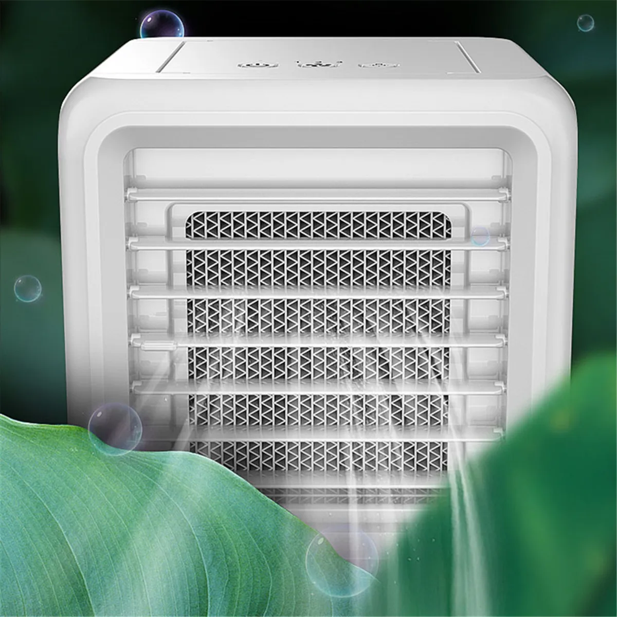 Mini Portable Air Conditioner Conditioning Humidifier Purifier USB 7 Colors Light Desktop Air Cooler Fan With 2 Water Tanks Home