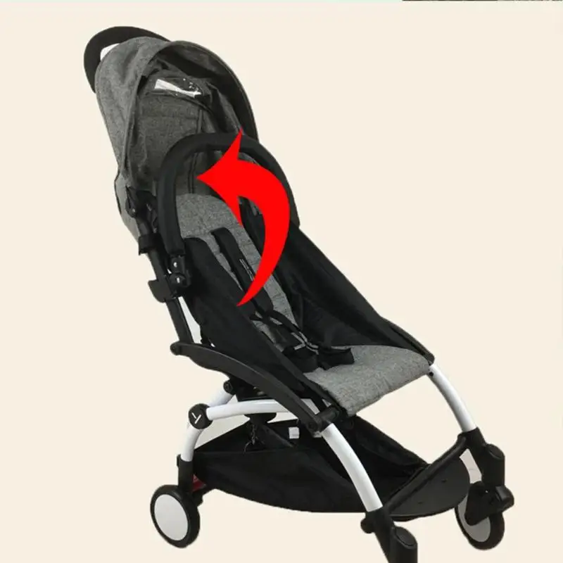 Baby Pram Handle PU Leather Pushchair Armrest Bumper Bar Universal Handlebars Stroller Trolley Accessories