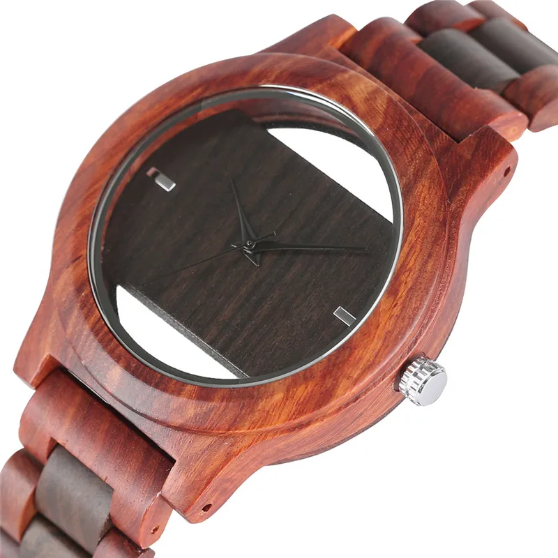 

Nature Wood Modern Watch Men Quartz Hollow Bamboo Women Wristwatch Creative Analog Bracelet Clasp Watches 2019 New Fashion Clock
