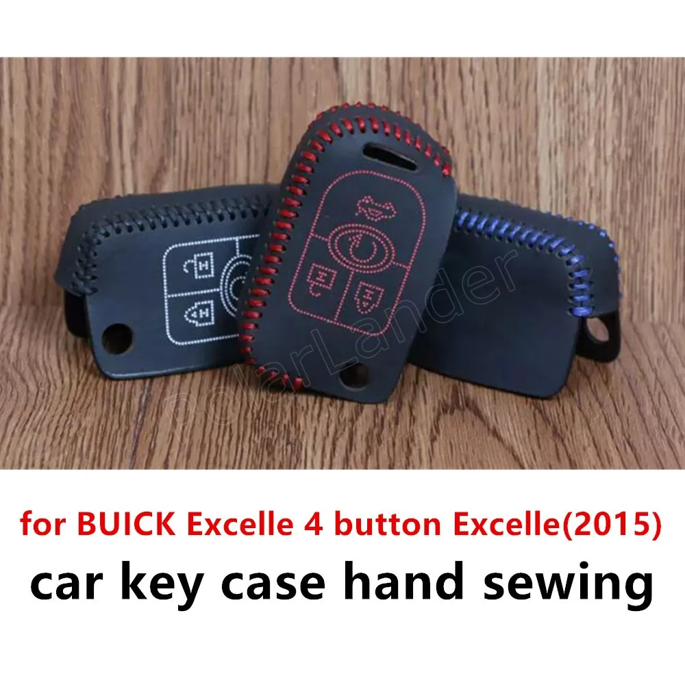 Только красный автомобильный чехол для ключей швейная ручная Автомобильная крышка для ключей чехол из натуральной кожи Подходит для Buick