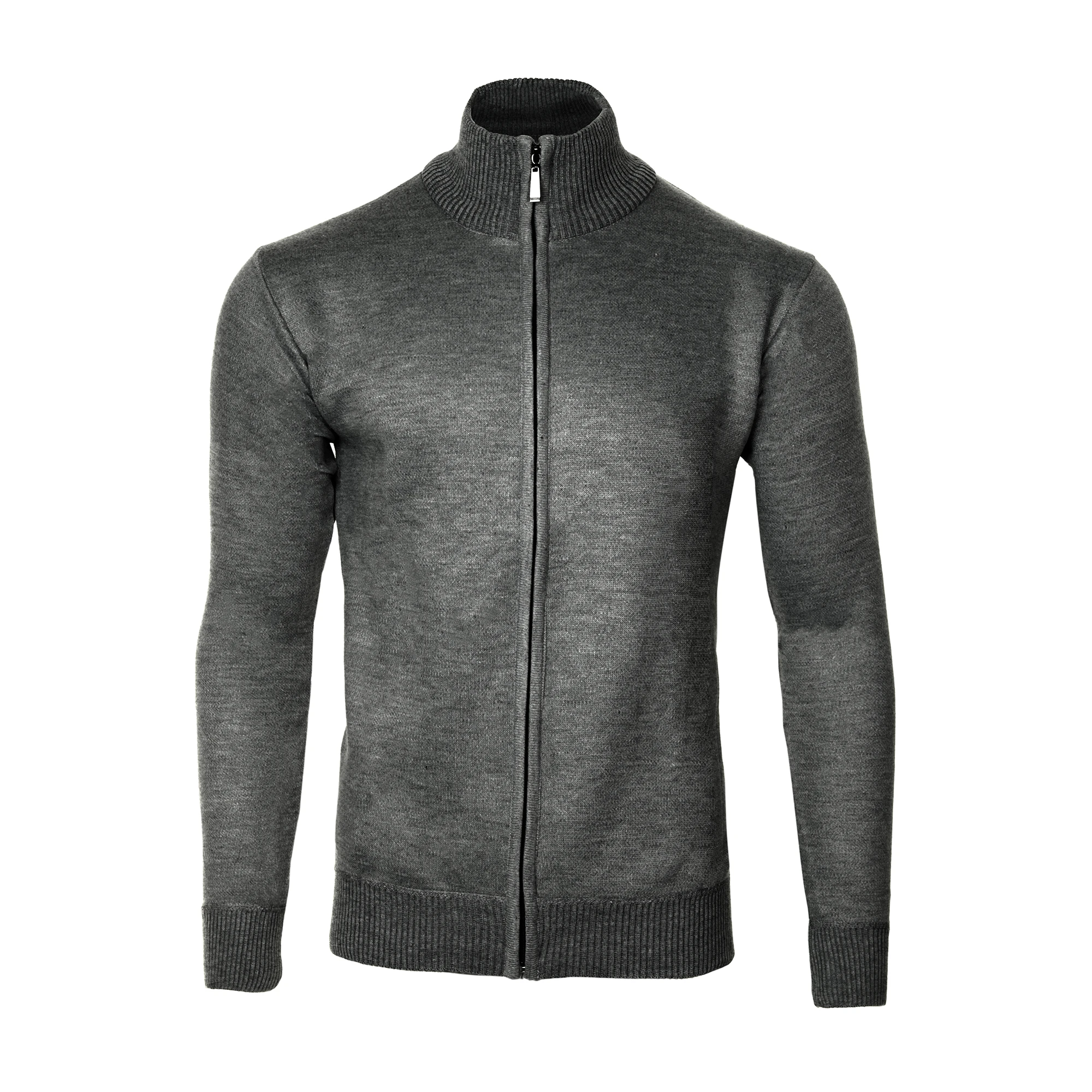 Men's Casual Full Zip Thick Knitted Cardigan Sweaters (2)