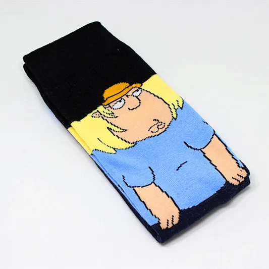 Creative anime print socks fashion funny novelty cartoon men women sock comfort happy colorful stitching cotton Skateboard socks