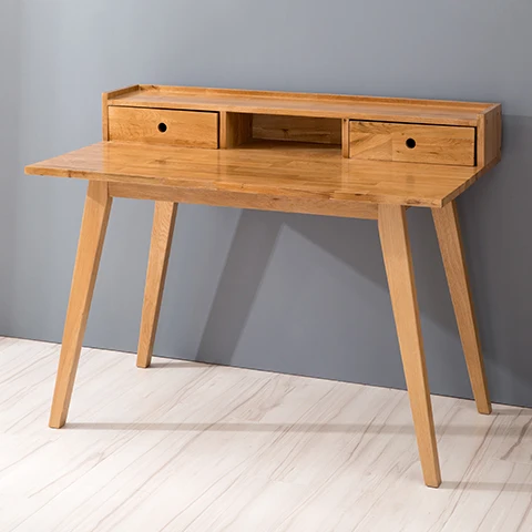 Japanese White Oak Solid Wood Desk With Drawers Nordic Desktop