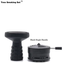 Кальян сигнал черный Caloud с силиконовой чашей для кальяна Кальян наргиле воды курительная трубка уголь плита горелки подарок TWAN0389