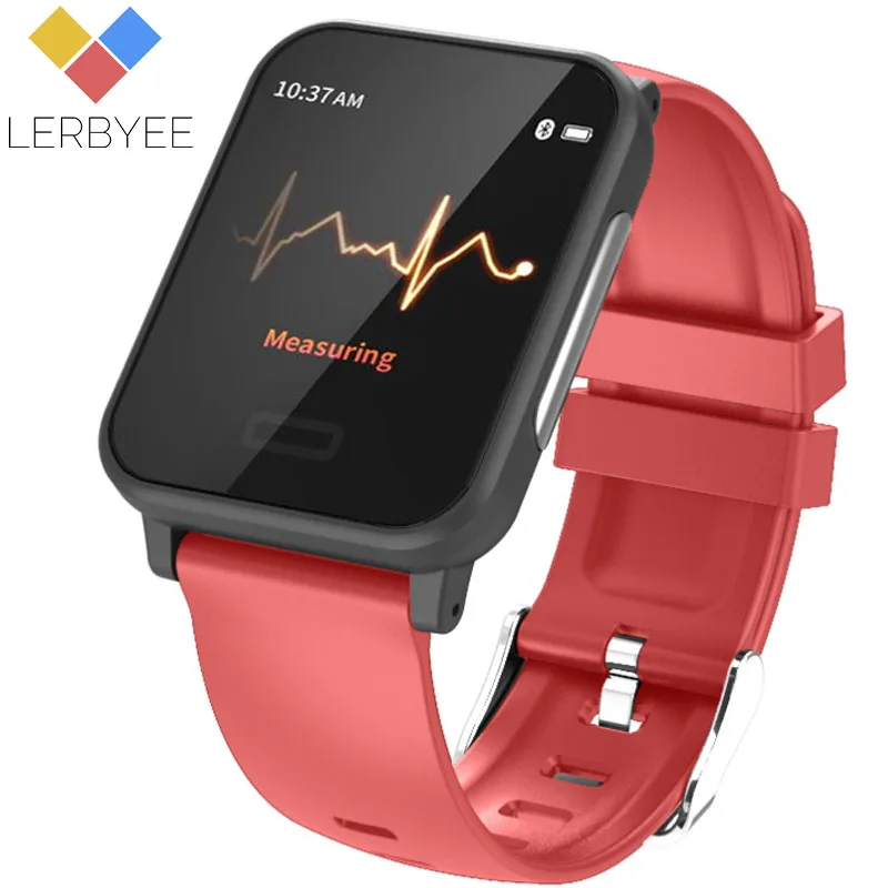 

Lerbyee E33 Smart Watches ECG Heart Rate Monitor Smart Band Waterproof Bluetooth Fitness Watch Black for iPhone Dropshipping