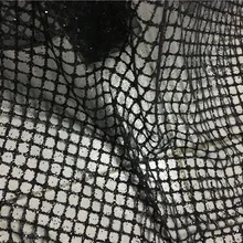 Красивая Черная сетка с блестками, кружевная ткань, H-1930, блестящая Тюлевая ткань для вечернего платья