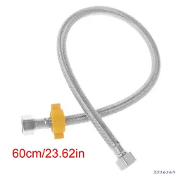 304 плетением водопроводный шланг, ванная комната EPDM нагреватель гибкие соединения труб с ключом (60 см)