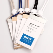 DEZHI Mg Al Alloy ID Card Badge Holders with Safety Lanyard and Adjustable Buckle comfortable Focus