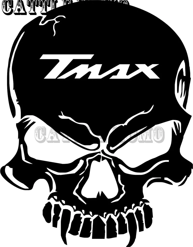 Мотоцикл Танк череп надписи наклейки для TMAX 2012 2013 бак наклейки 7 видов цветов