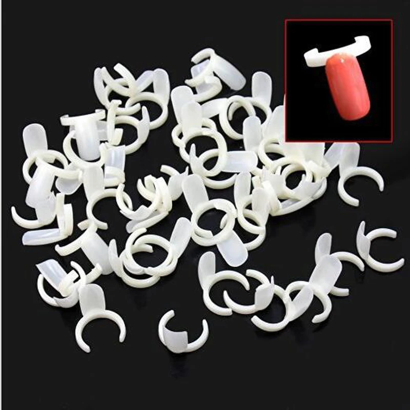 50Pcs False Nail Tips Display Professional Nail Display Ring For Nail
