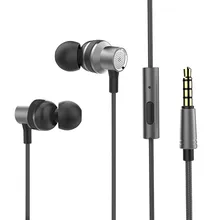 HIFI Oortelefoon Dual Dynamische Driver Oortelefoon Super Bass Stereo Headset Met Microfoon Wired In-Ear Oordopjes Voor Iphone Samsung(China)